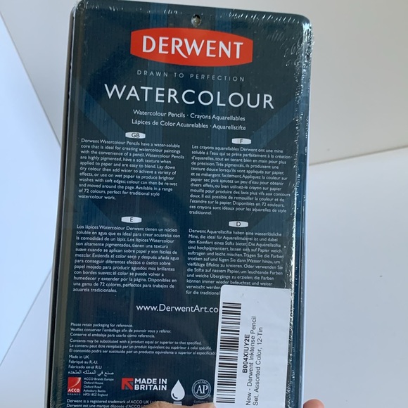 Derwent watercolour pencils 12pcs - Picture 5 of 5